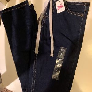 NWT Justice Super Skinny Mid Rise Jeans 8 Slim